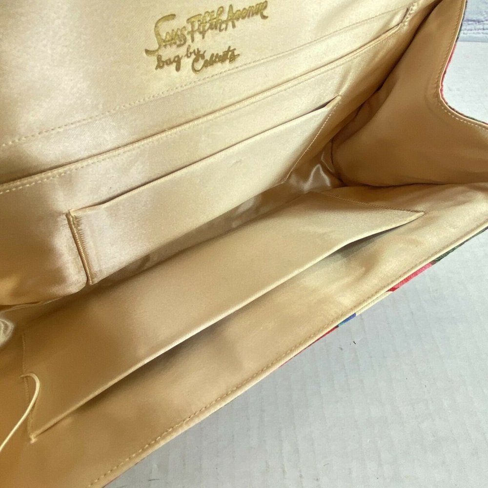 Saks Fifth Avenue by Coblentz Vintage Silk Clutch - Picture 8 of 10
